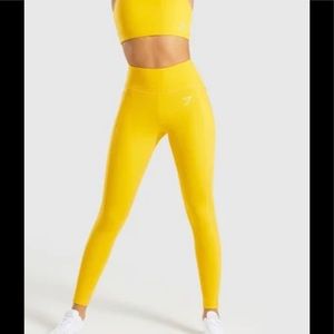 Gymshark Dreamy Leggings Yellowsteel  2.0  Sz S